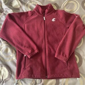 Crimson WSU Full-Zip Columbia Fleece Jacket